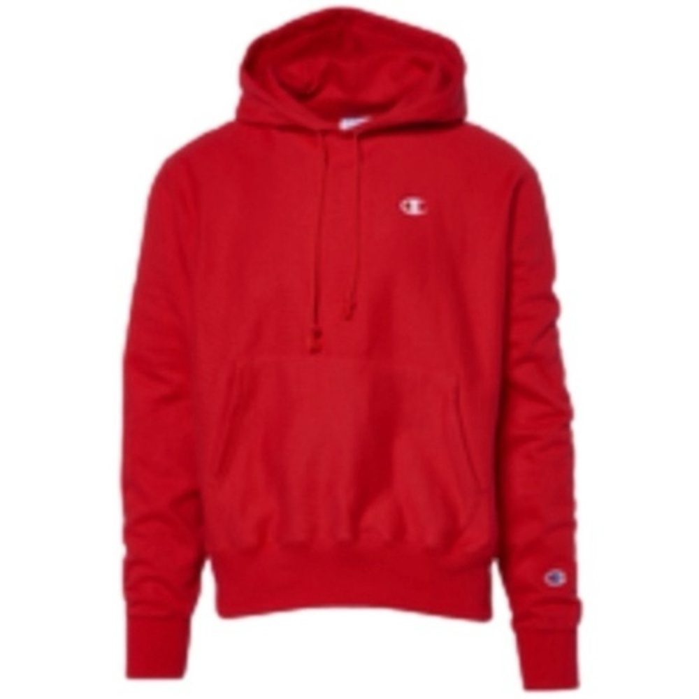 CHAMPION Reverse Weave Red Hoodie, Ladys XS, Preloved
